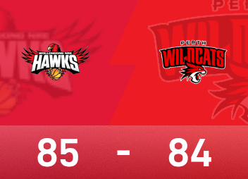 Relatório do jogo NBL: Harvey marcou 24 pontos e 8 assistências, McGee fez o último lance livre e os Hawks derrotaram os Wildcats por 85-84.