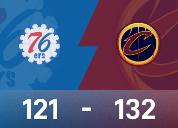 Relatório do jogo da NBA: Mitchell 46 pontos e 8 assistências, Cavaliers venceu o 76ers por 132-121