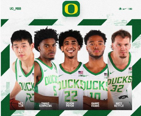 Lin Wei entra no time titular! Primeiro jogo da nova temporada da Universidade de Oregon contra a Universidade do Havaí