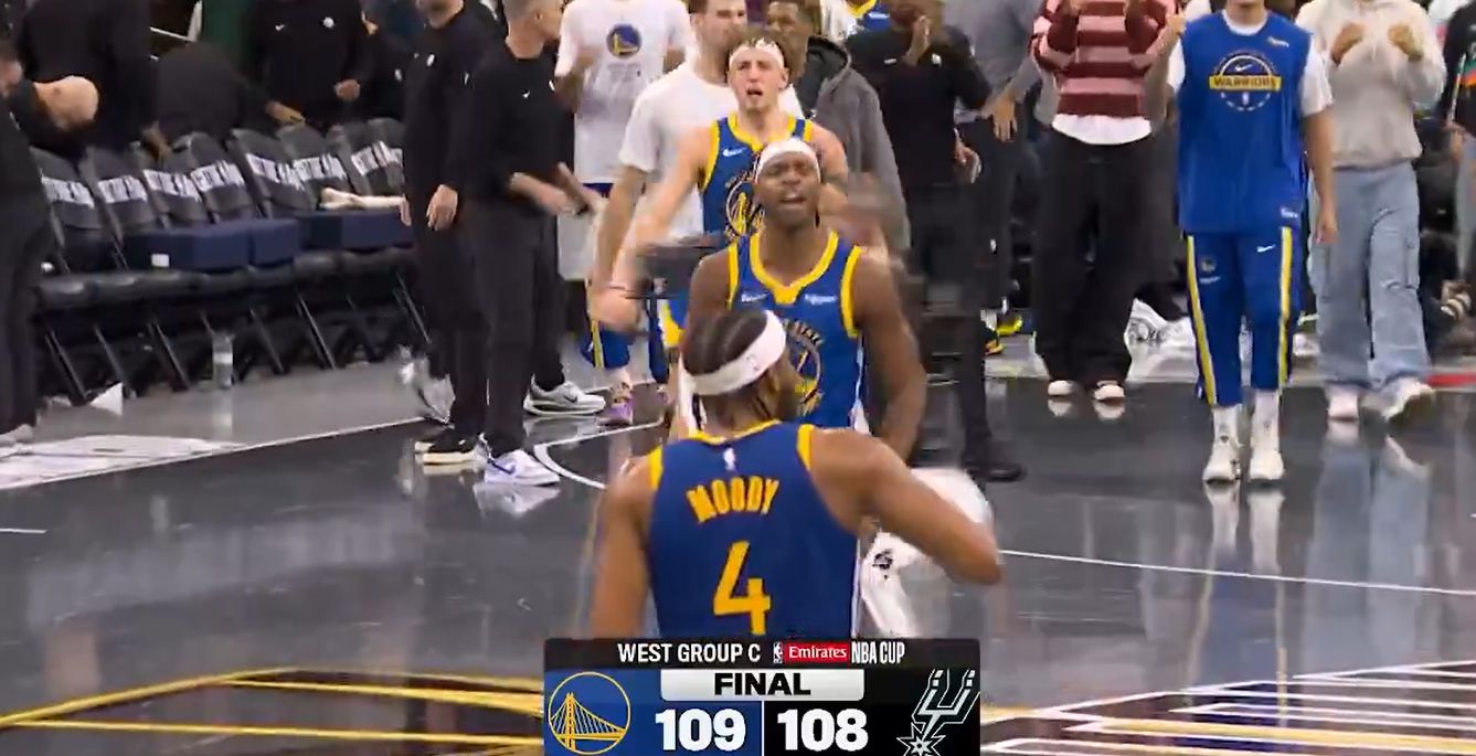 Curry acertou dois lances livres importantes, o último pull-up jumper de Fox errou o quadro e os Warriors derrotaram os Spurs por 1 ponto