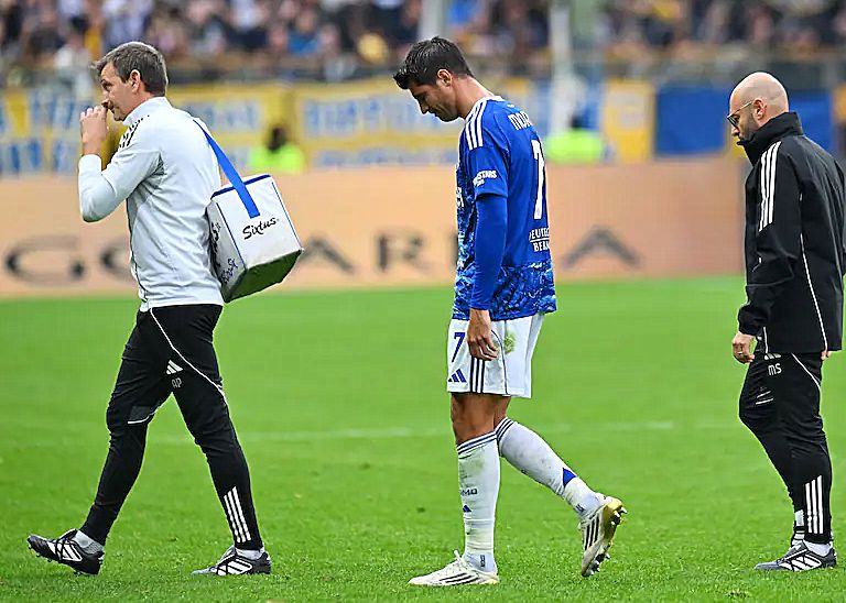 Morata se machucou no jogo da noite passada e se aposentou. Ele marcou 0 gols até agora nesta temporada e não foi selecionado para a seleção nacional.