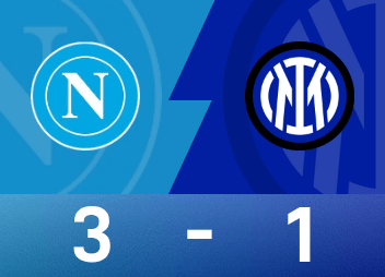 Relatório do jogo da Série A: De Bruyne e Calhanoglu marcaram, Nápoles 3-1 Inter de Milão