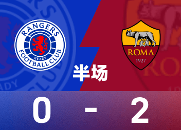 Intervalo da Liga Europa: Sule e Pellegrini marcaram, Rangers 0-2 Roma