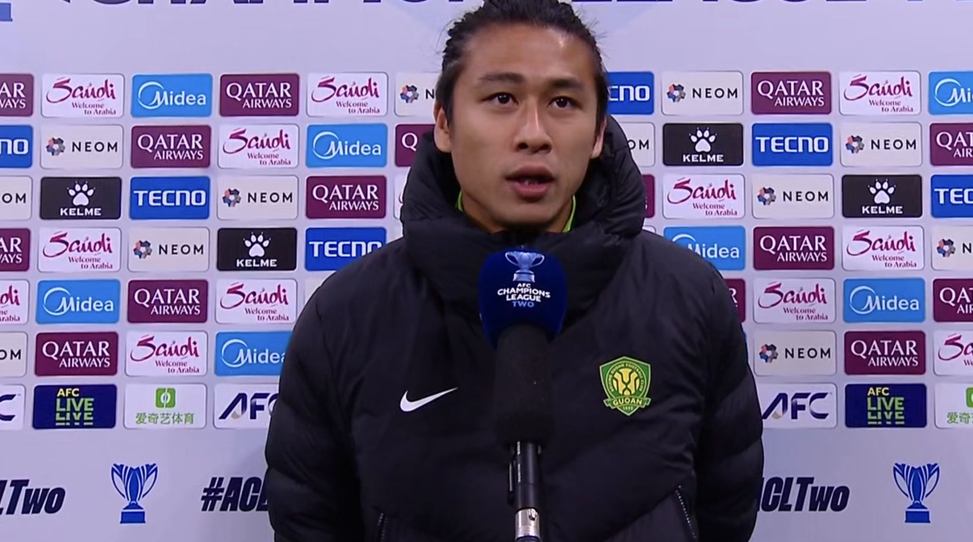 Zhang Yuning: É gratificante que Guoan não tenha sofrido nenhum gol neste jogo. A Liga dos Campeões da AFC se classificou para o grupo-alvo.