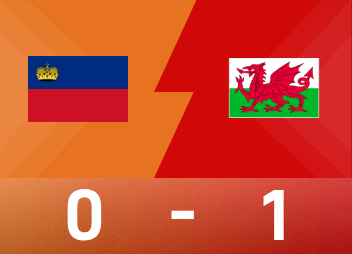 Relatório do jogo europeu mundial: James vence com um golpe, País de Gales vence Liechtenstein por 1-0