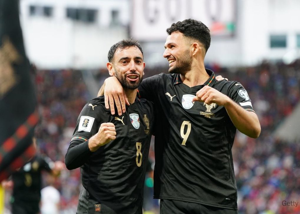 Estatísticas completas do jogo entre Portugal e Arménia: taxa de dribles 76-24, golos marcados 26-3